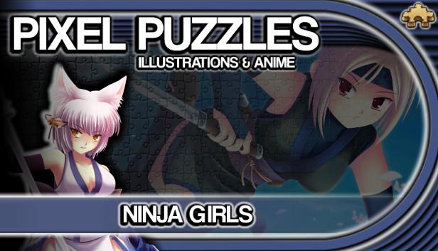 Pixel Puzzles Illustrations & Anime - Jigsaw Pack: Ninja Girls – cover