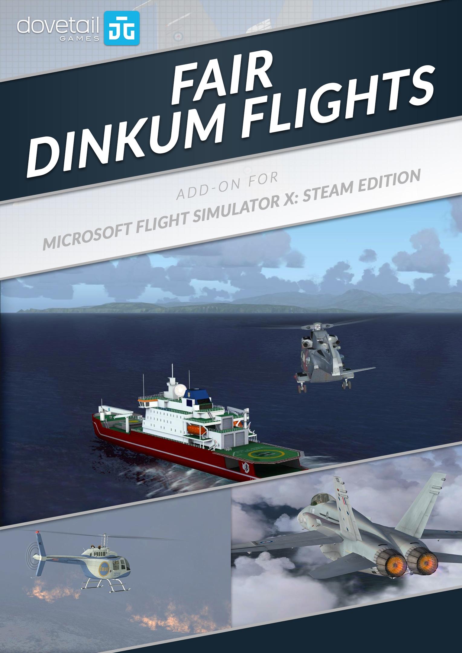 Microsoft Flight Simulator X: Steam Edition: Fair Dinkum Flights Add-On – cover