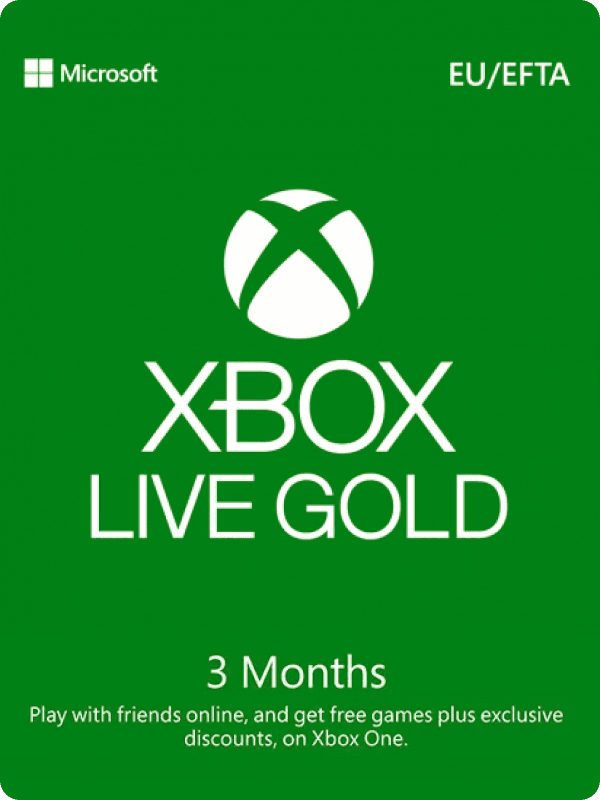 Microsoft Xbox Gold 3mo R17 – cover